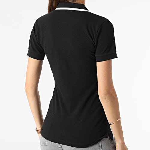 Polo A Manches Courtes Femme Karma Noir