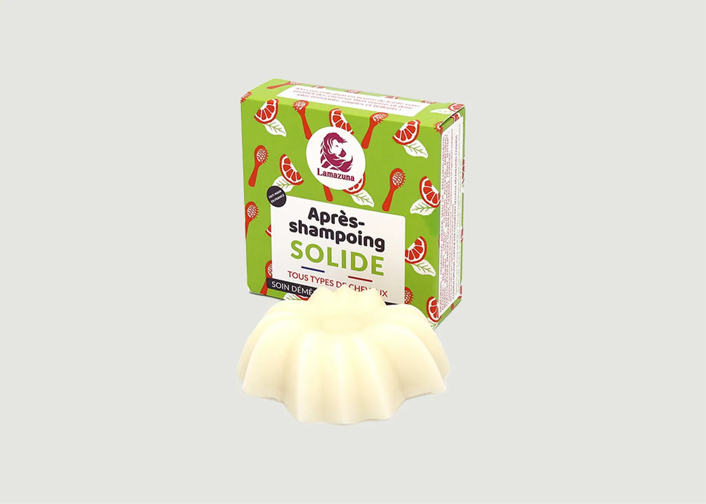 Après Shampoing solide soin démêlant et nourrissant Lamazuna
