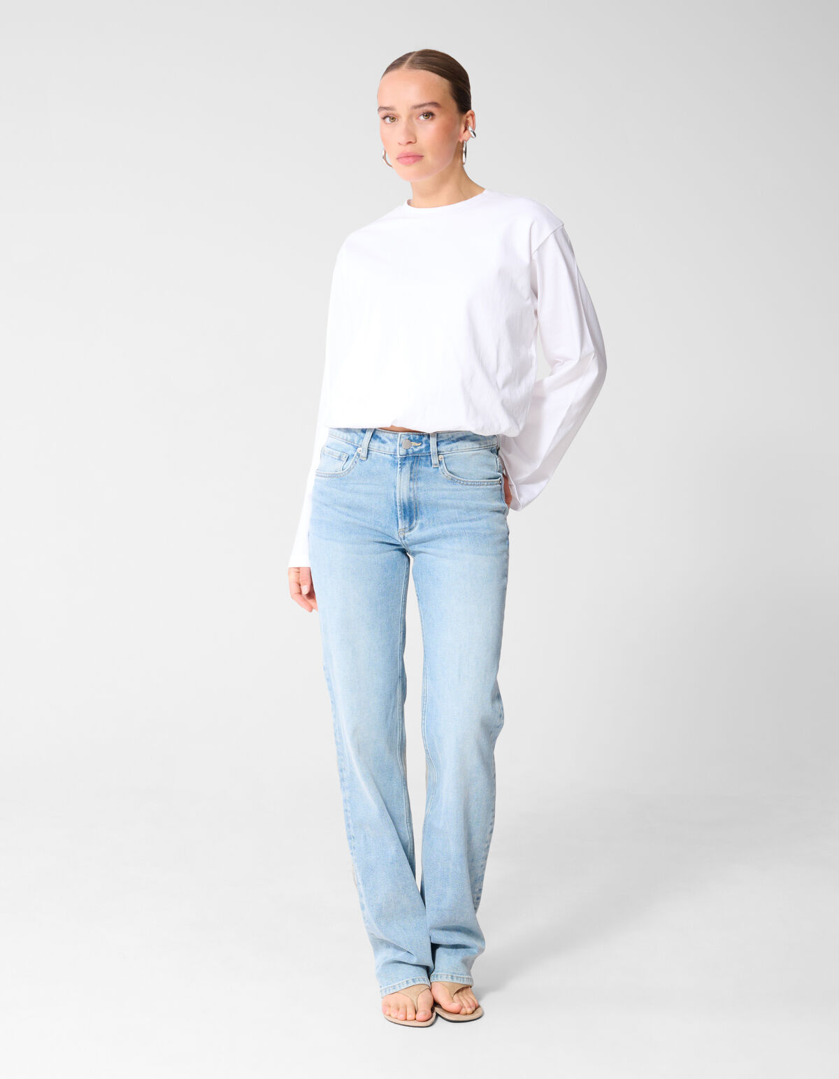 Straight Fit Jeans Extra Lang Mediumstone