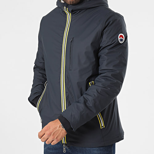 Veste Capuche Zippée Bleu Marine