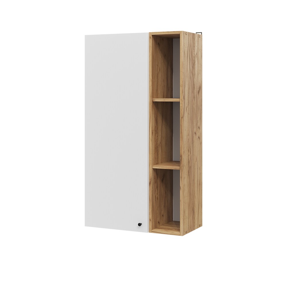 Vicco Wandschrank Anteo Weiß Oak 60 x 110 cm moderne Wohnzimmer Serie Wohnwand