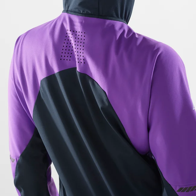 MTN  Windjacke mit Kapuze durchgehendem Reißverschluss Damen