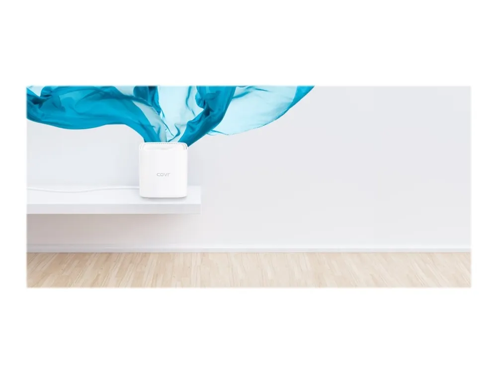 D-Link Covr Whole Home COVR-1102 - Wi-Fi-system - (2 extendere) - op til 325 kvm 1GbE - Wi-Fi 5 - Dual Band