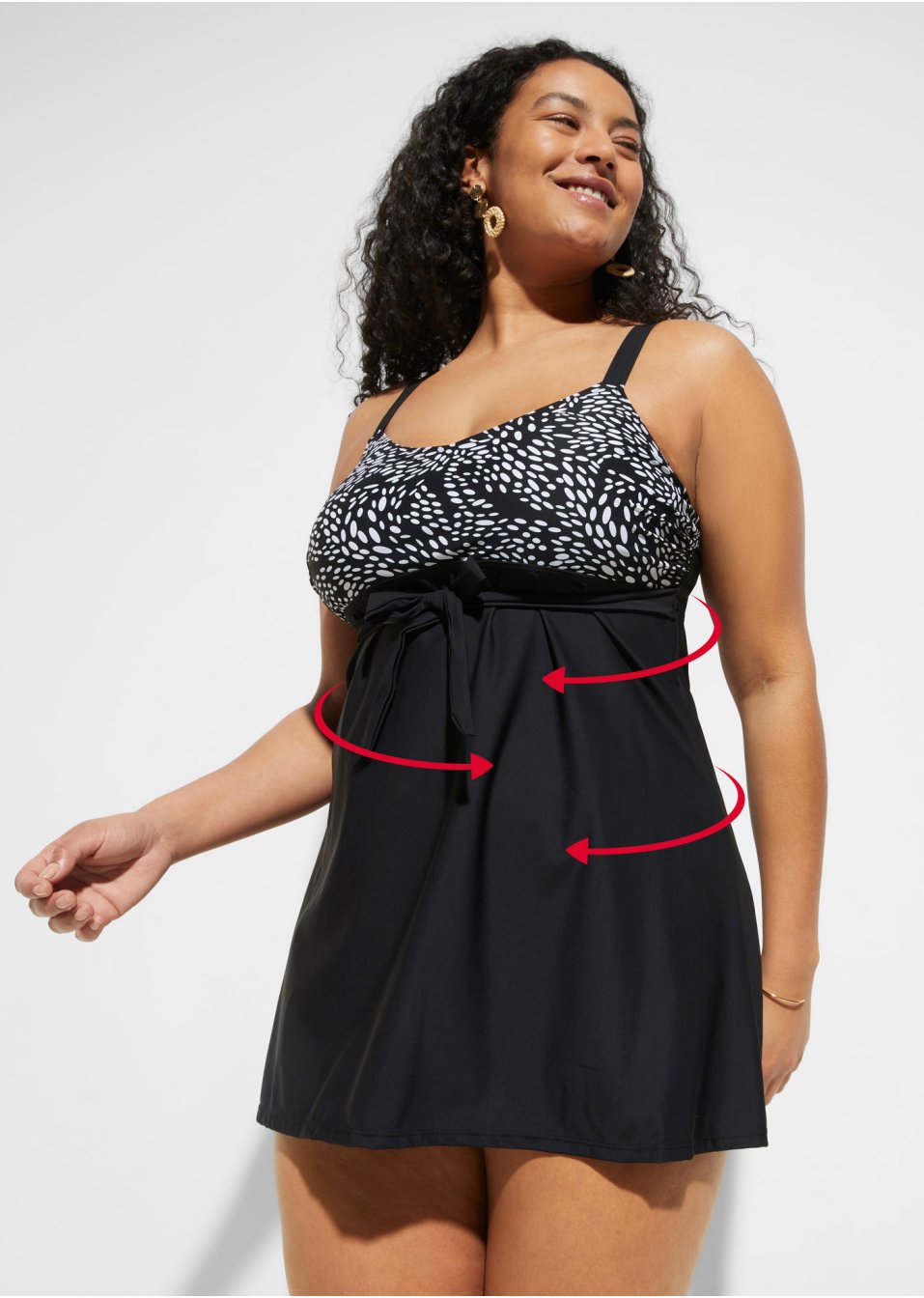 Robe de bain sculptante avec effet sculptant léger