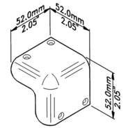 Penn Elcom C1214 boxhoek 52 mm stapelbaar (per stuk)