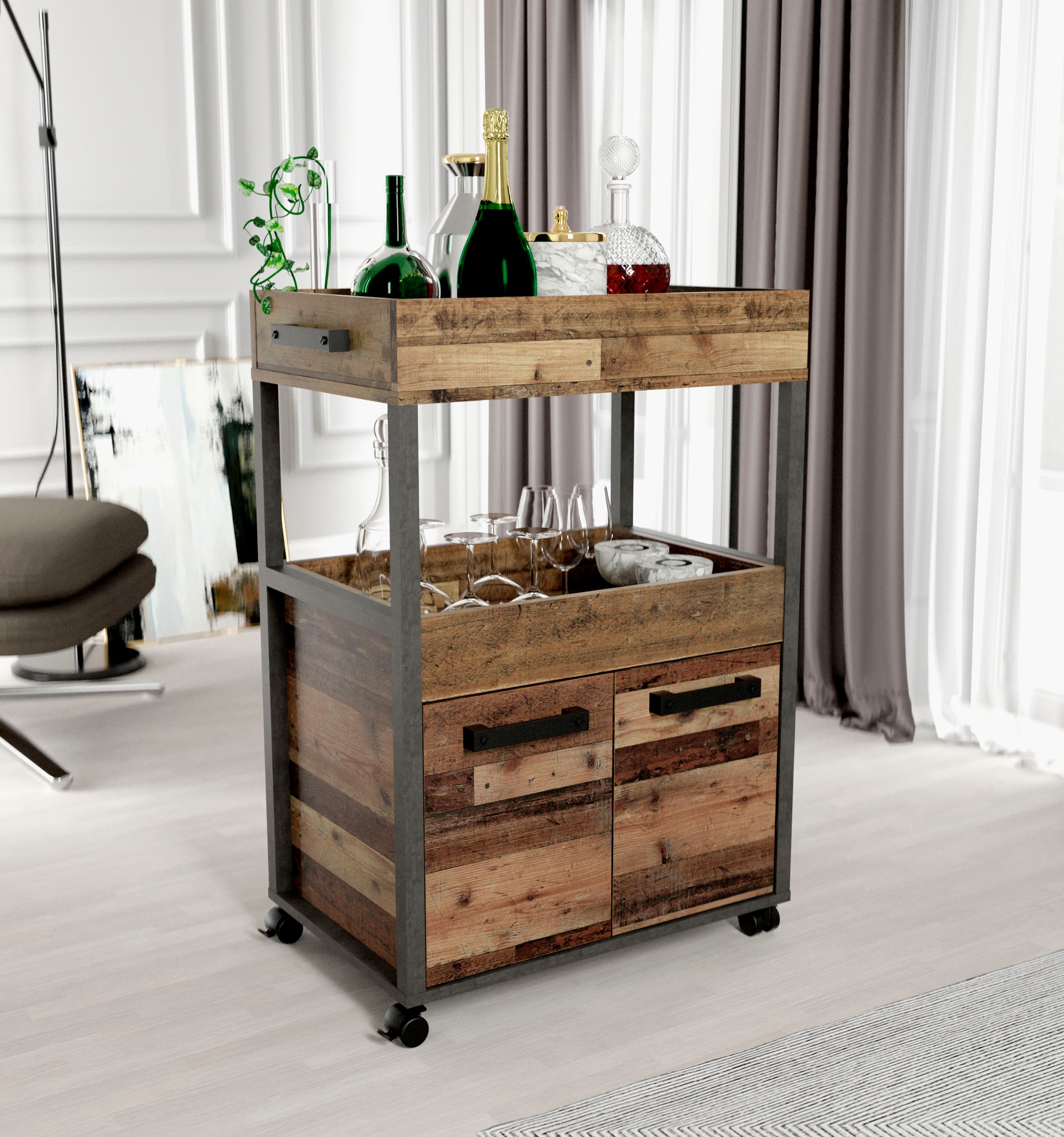 FORTE Barschrank »Homebar« Höhe ca. 88 cm
