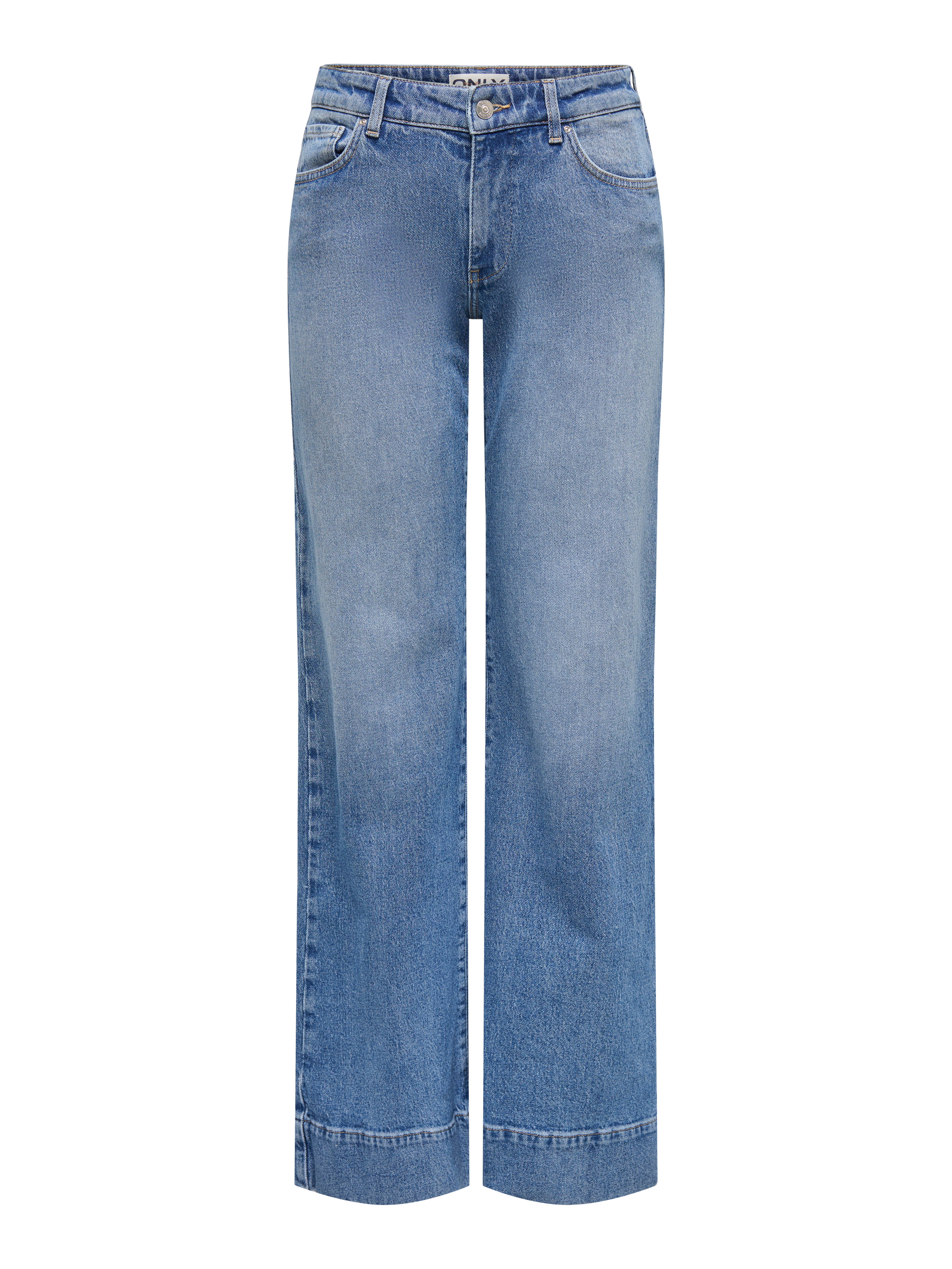 ONLRUELLE Mittlere Taille Ausgestellt Jeans Medium Blue Denim