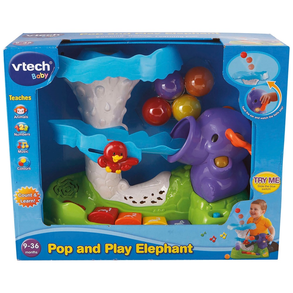 VTech Baby Pop and Play Elefanten-Spielset