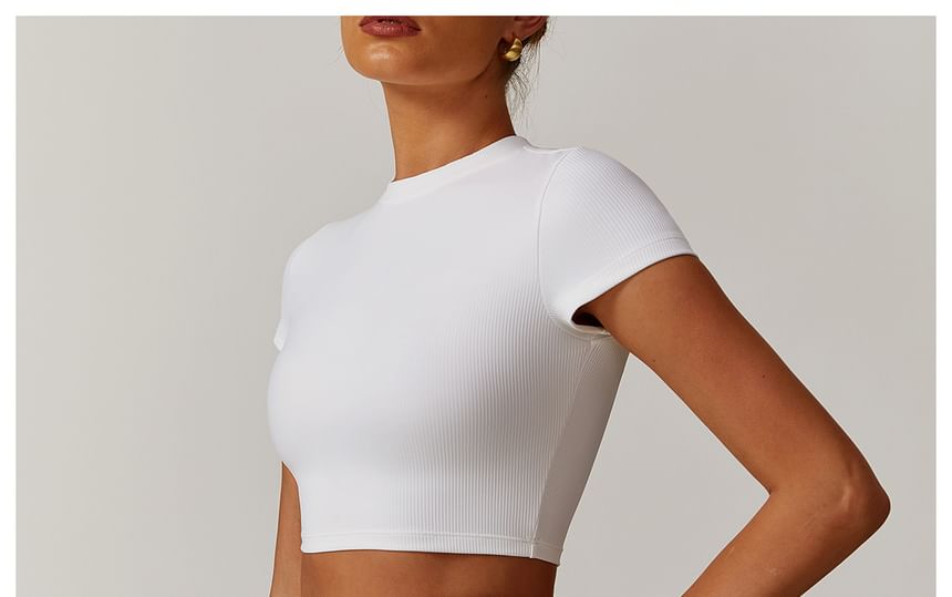 Skinniano - Sporttop met korte mouwen en ronde hals