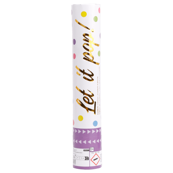Gekleurde Confetti Kanon Rond 28cm