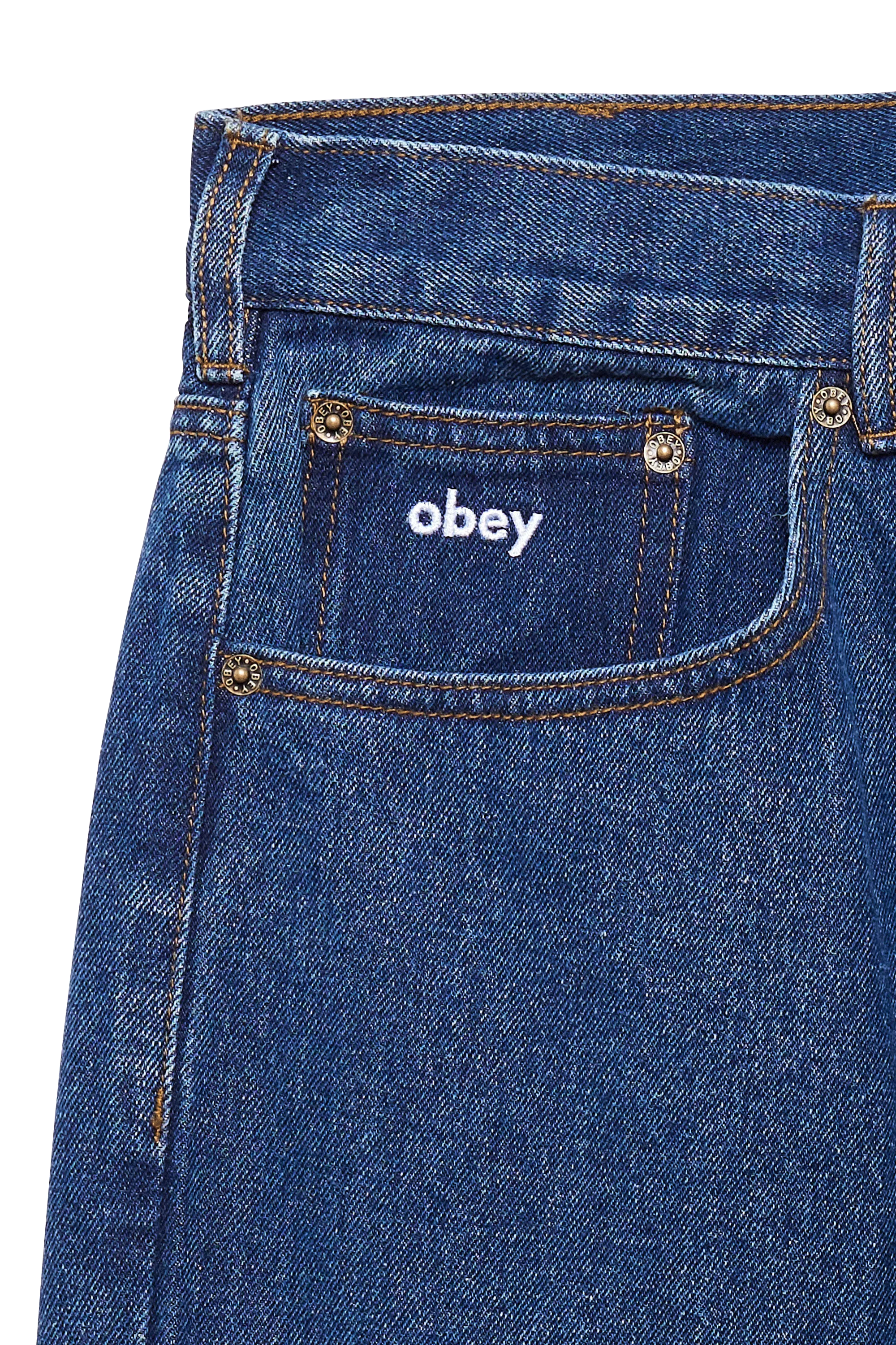 OBEY Jean BIGWIG BAGGY DE Bleu