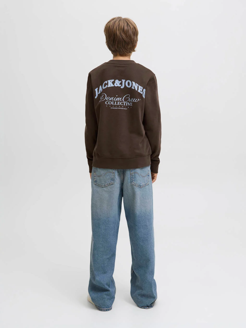 JACK & JONES JUNIOR sweater donkerbruin