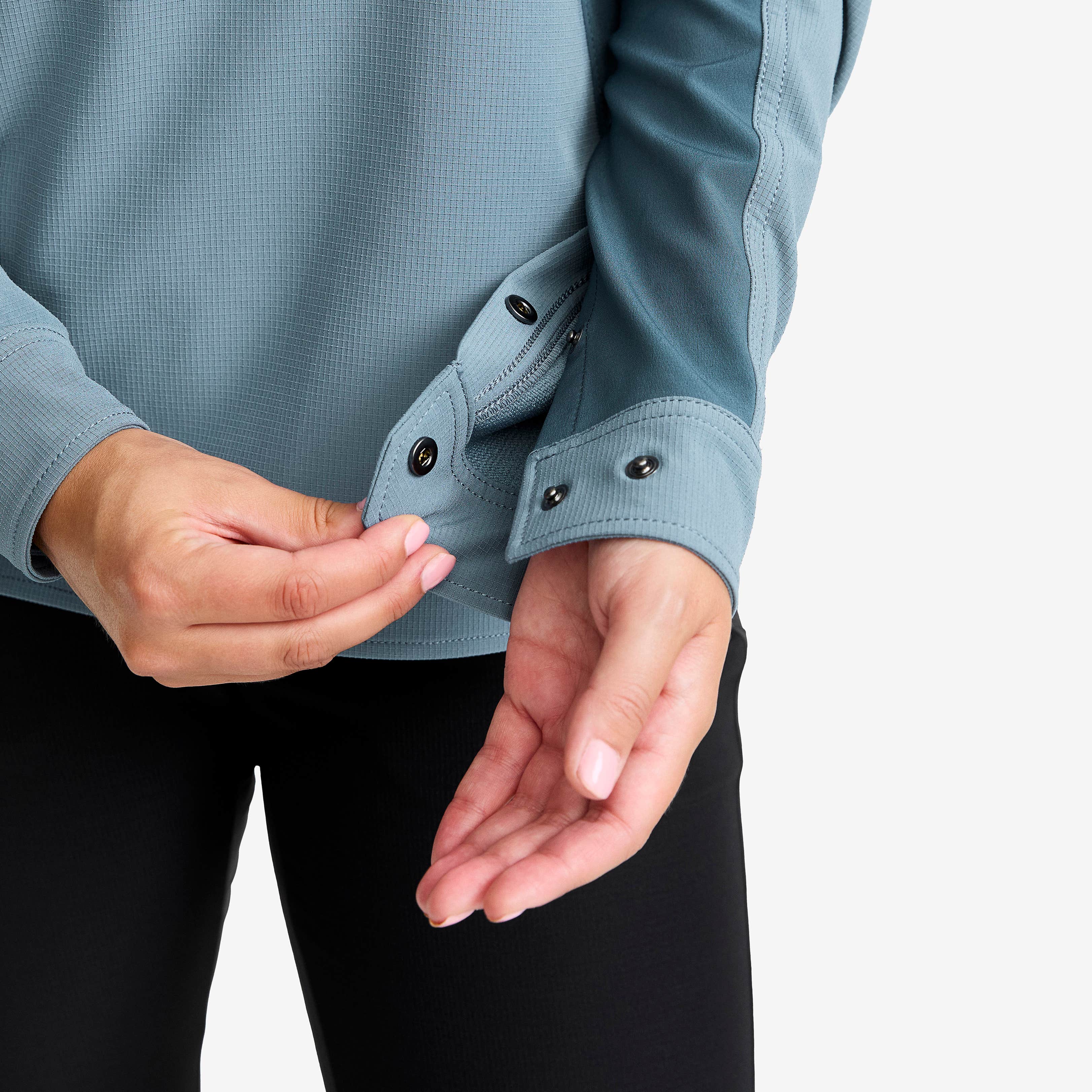 Ridge Half-zip Stretch Shirt Dame Orion Blue/Blue Mirage