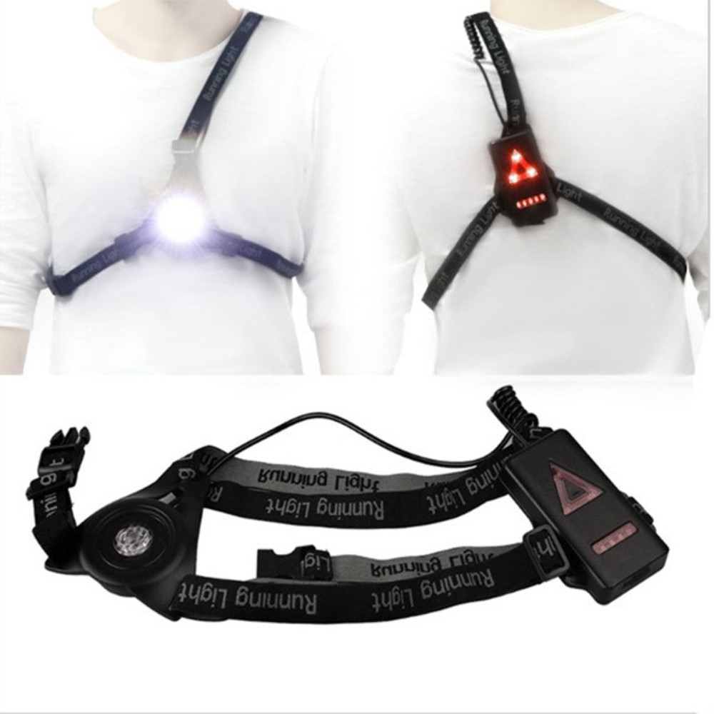 Running Light Sport Lauflicht LED Brust Lampe 250LM (IP65)   Wiederaufladbar