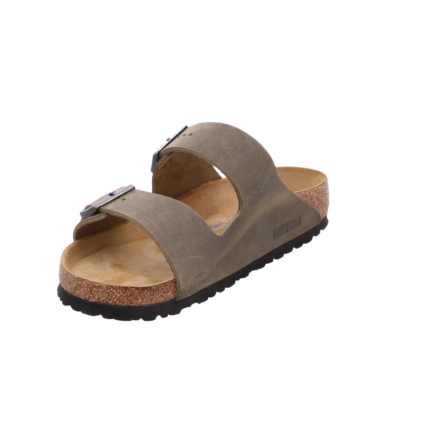 BIRKENSTOCK Bio-Mûles Khaki Leder