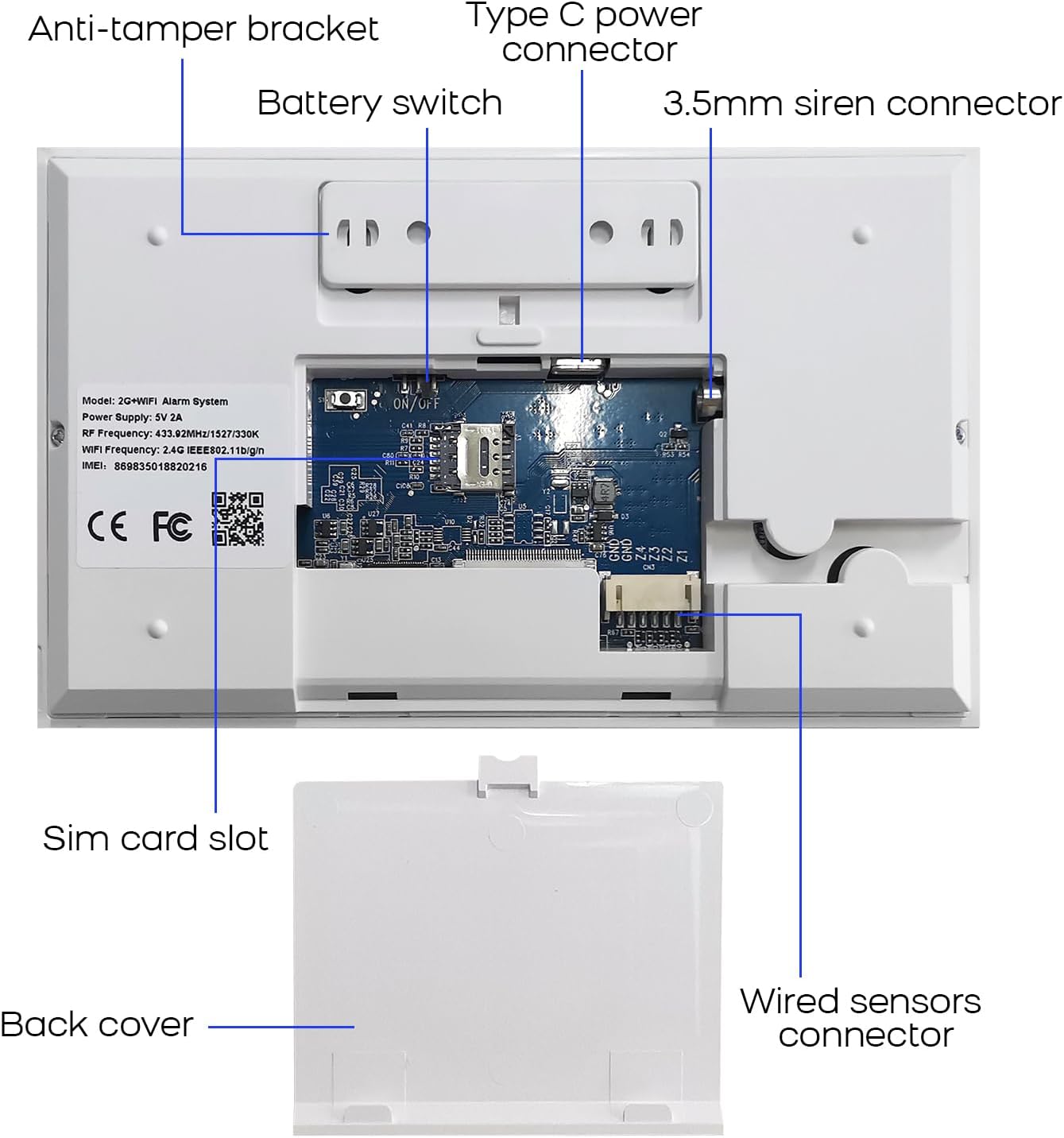 XNY Voller Touchscreen Funk Alarmanlage Haus,4G Haus Alarmanlage Komplett Set, WLAN Alarmanlage Wohnung mit APP Alarm, 21-Stück-Kit (Fenster Tür Sensoren, Bewegungsmelder, Fernbedienungen, Sirene)