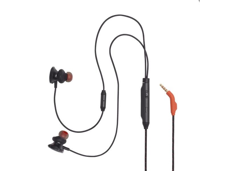 JBL Headset Quantum 50 Schwarz Kabelgebundener In-Ear-Gaming-Kopfhörer mit Lautstärkeregler und Mikrofon-Stummschaltung