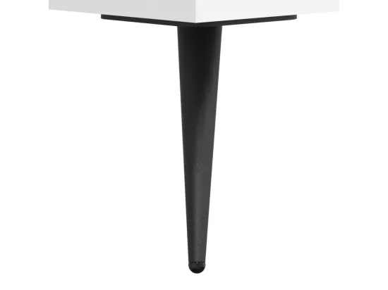Table de chevet blanc 40x35x47,5 cm bois d’ingénierie