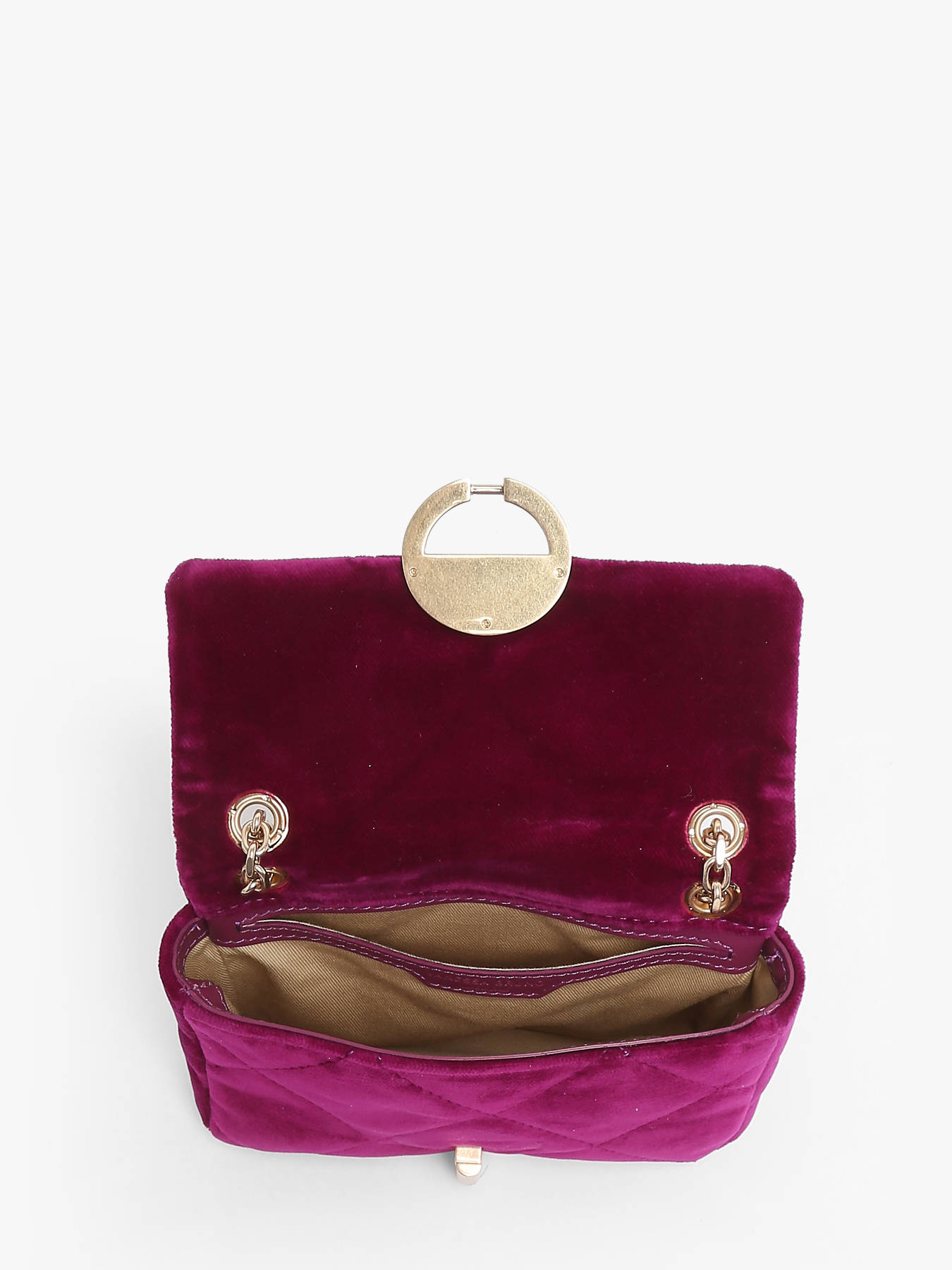 Petit sac bandoulire Moon en velours VANESSA BRUNO