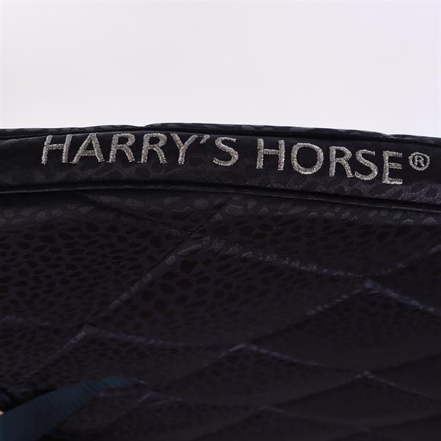 Zadeldek Harry's Horse Reverso Leopard Donkerblauw