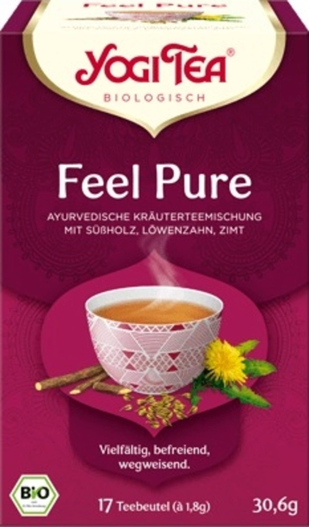 Yogi Tea  Feel Pure Bio, Classic (30,60 g)