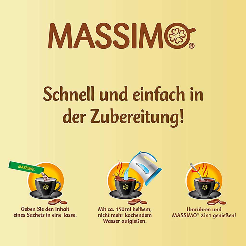 Massimo 3in1 Kaffee 10er 180g MHD:30.12.25