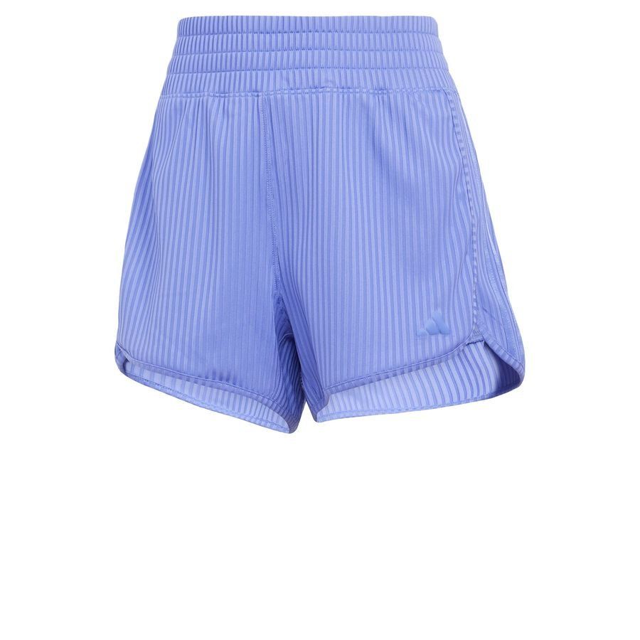 Adidas Short taille haute bords-côtes 3 bandes ton sur ton Pacer All Gym Seasonal