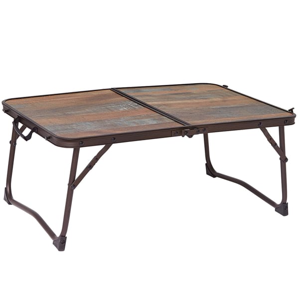 Table camping TRIGANO TABLE VALISE MINI EFFET BOIS