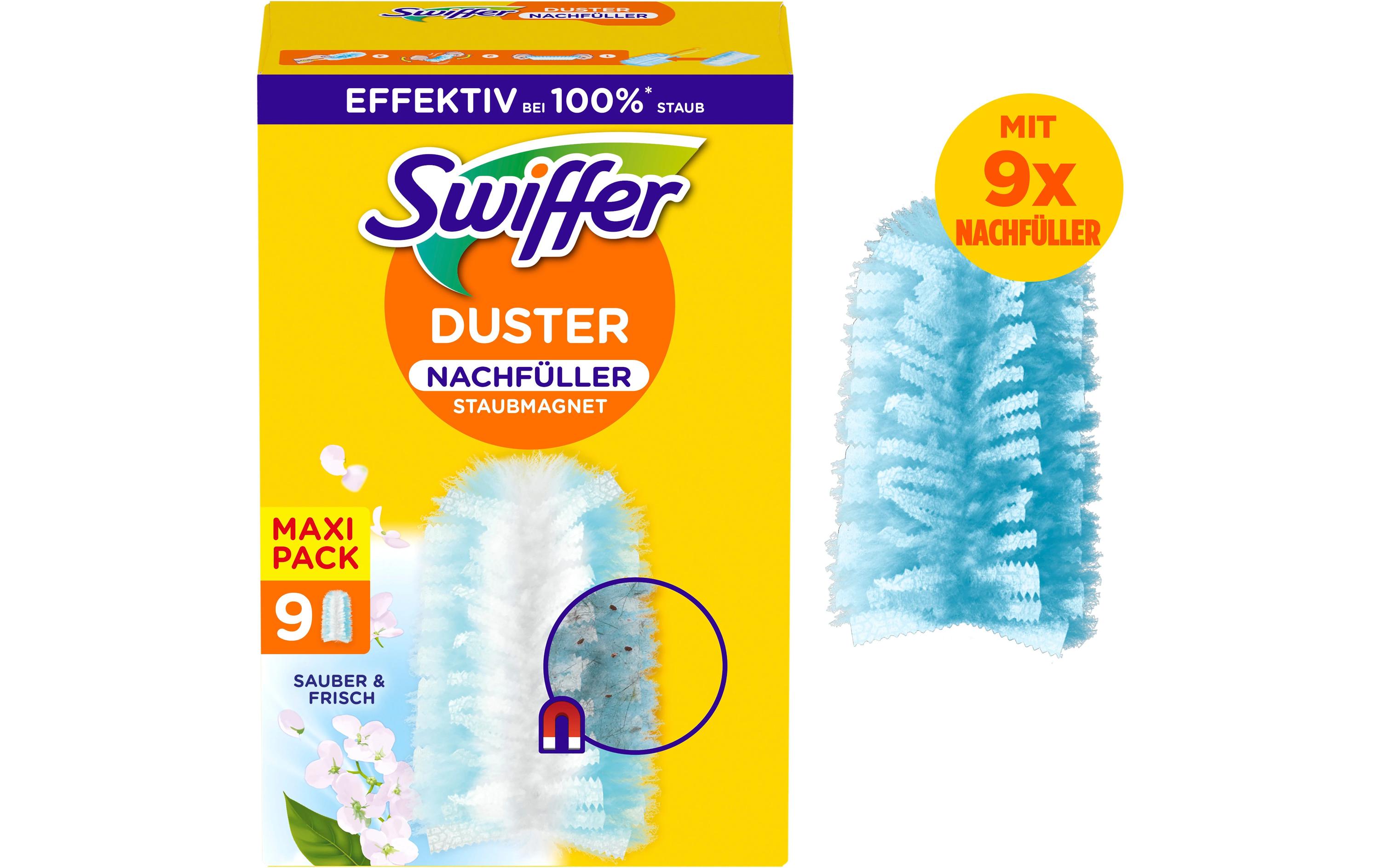 Staubmagnet mit Duft 9 Stück, BlauNachfülltücher-Set