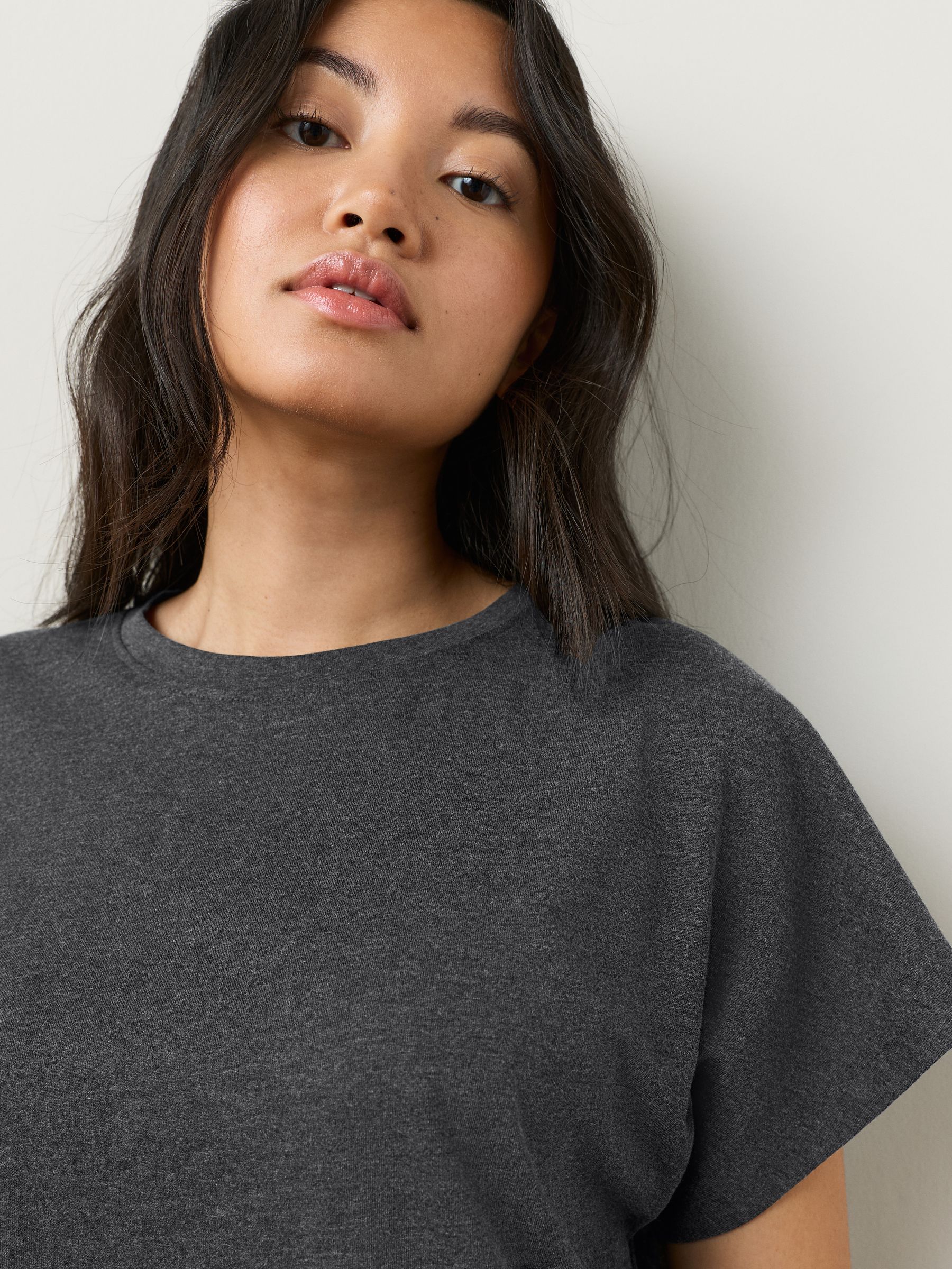 Antraciet met luipaardprint - Pyjama met korte mouwen