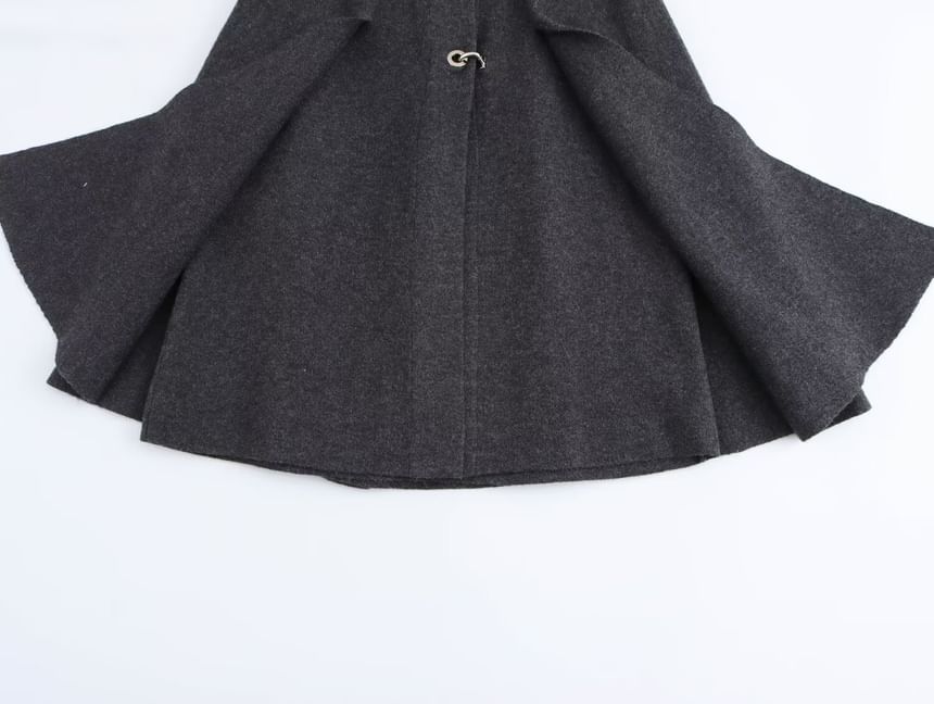 Starsavvy - Melange Hoop Accent Knit Cape
