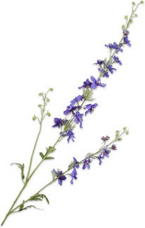 Silk-Ka kunstbloem Delphinium blauw 122 cm