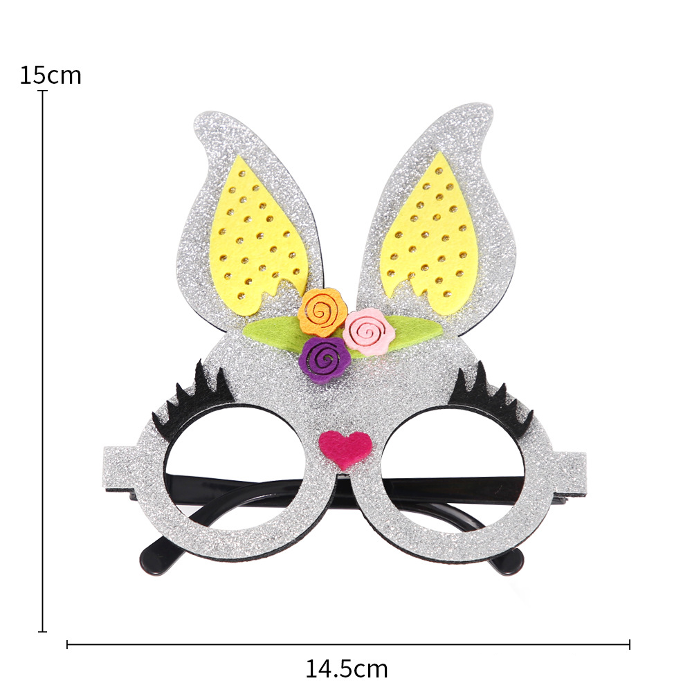 (6er Set) Photo Booth Oster Brillen Party Fotorequisiten Foto Accessoires Dekorationen für lustige Bilder - Osterhase / Küken