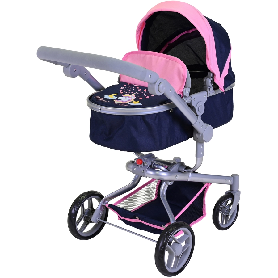 knorr toys® Puppenwagen Boonk - Magic Unicorn blau