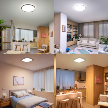 Philips plafondlamp Valen zwart 16W met afstandsbediening dimbaar