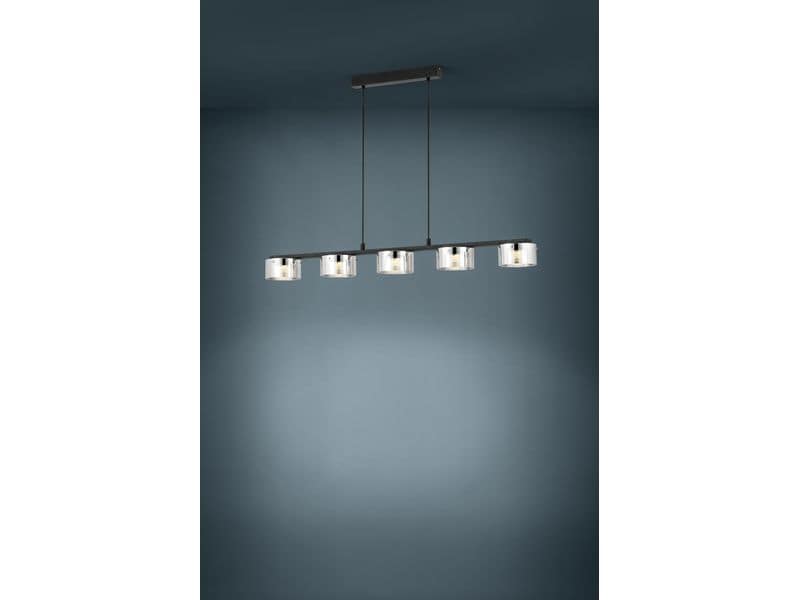 EGLO Leuchten LED-Pendelleuchte COPILLOS LED 5 x 5.4W 3000K LED Deckenleuchte mit warmweissem Licht und minimalistischem Design