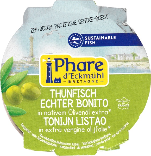 Phare d’Eckmühl Tonijn Listao In Olijfolie (160 gr)