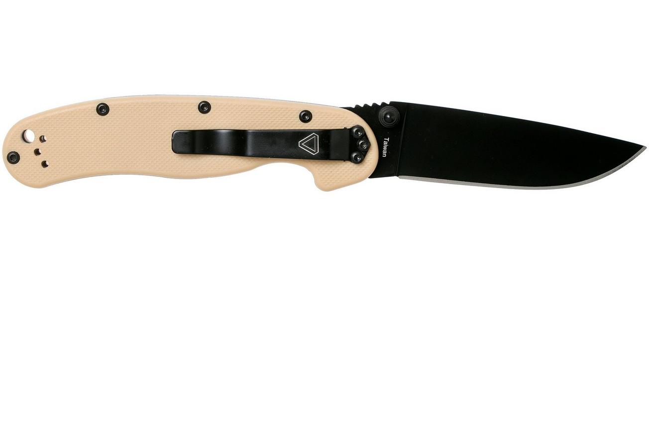Ontario RAT-2 D2 desert tan, plain edge black, 8830DT