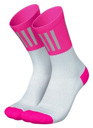 Chaussettes running Incylence High-Viz V3 Rose fluo