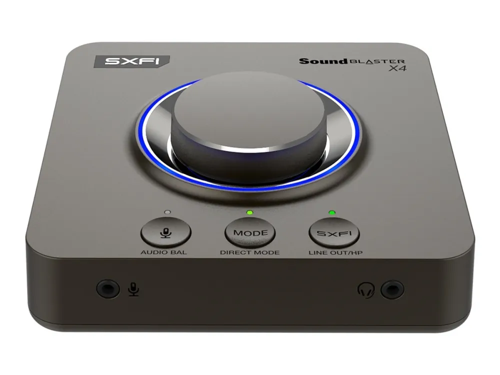 Creative Sound Blaster X4 - Lydkort - 24 bit - 192 kHz - 114 dB SNR - stereo - USB-C