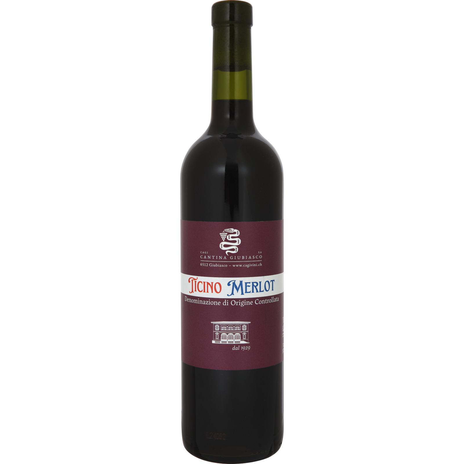 Ticino Merlot Cagi DOC 75 cl