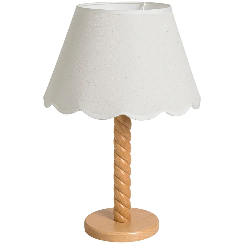Lampvoet Noan - naturel hout - 32,5xØ15 cm