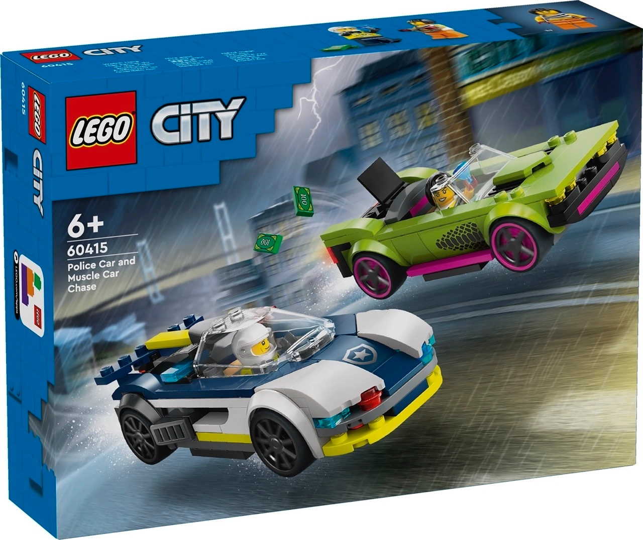 LEGO® City 60415 VERFOLGUNGSJAGD MIT POLIZEIAUTO UND MUSCLE CAR
