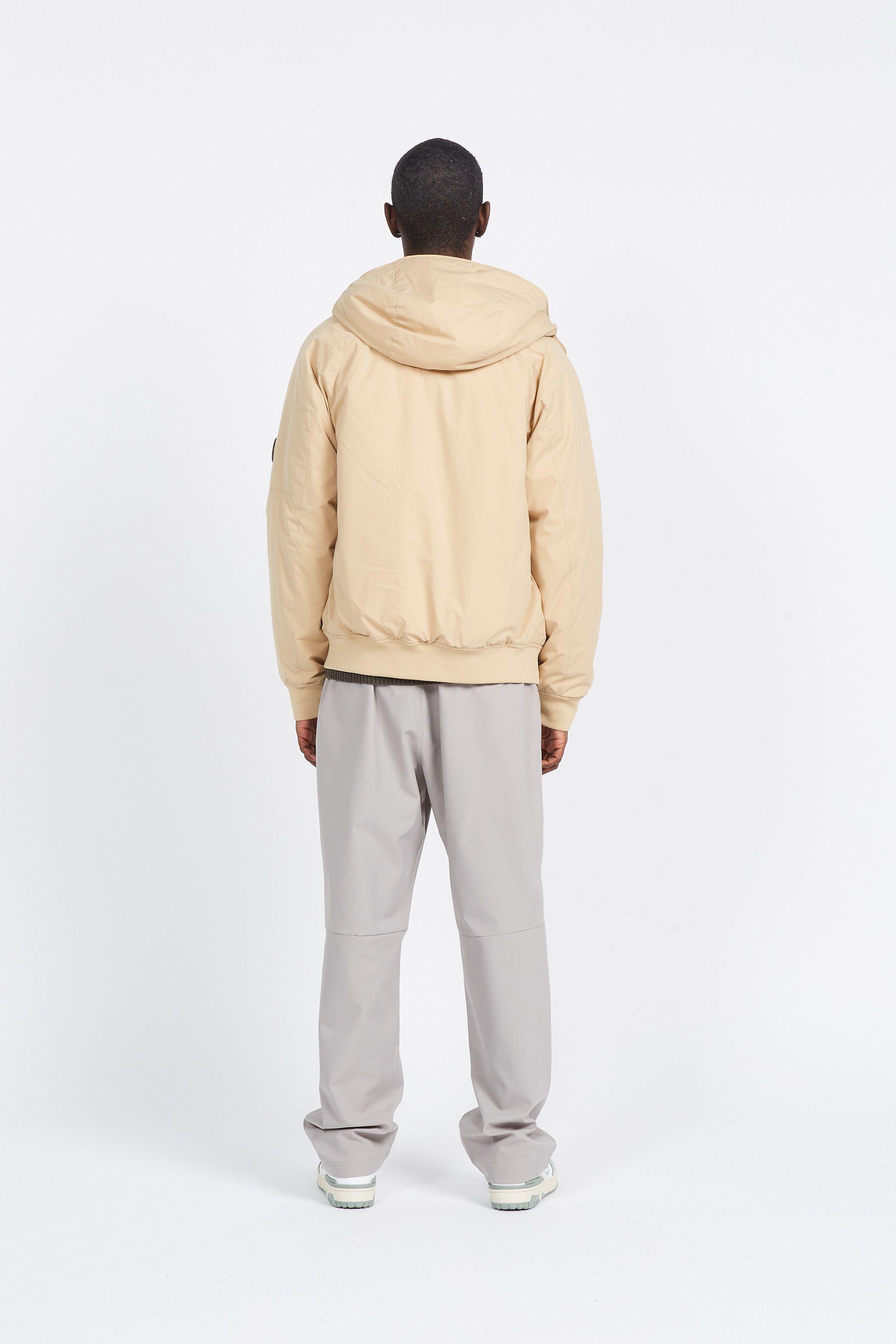 C.P. COMPANY Doudoune PRO-TEK RIBBED HOODED JACKET Beige