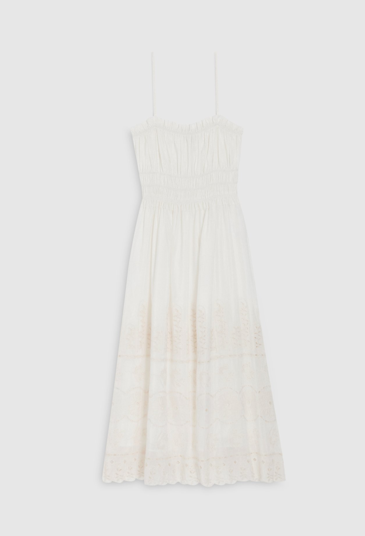 Robe midi ecrue