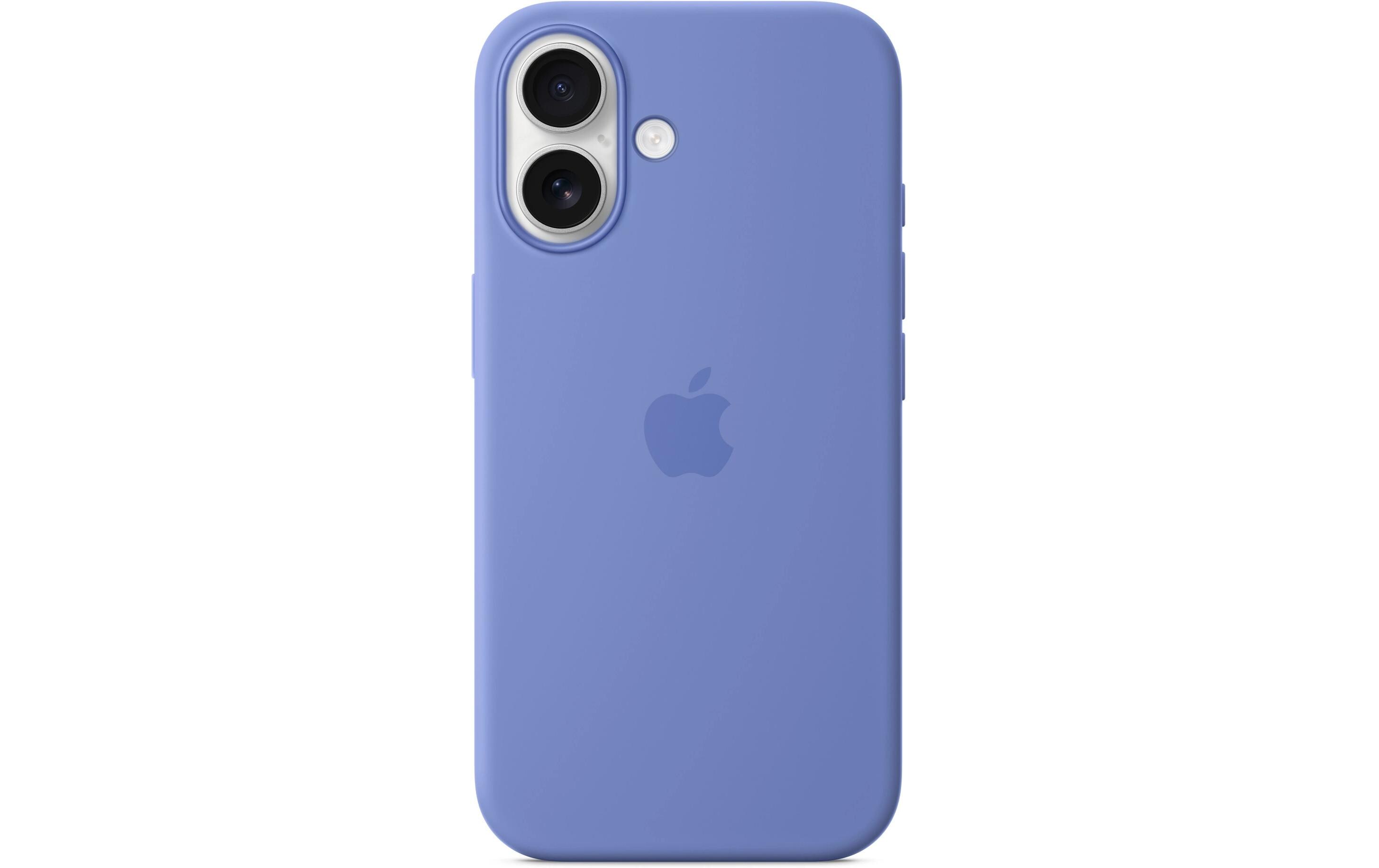 Silicone Case mit MagSafe iPhone 16 PeriwinkleSilikon-Backcover mit «MagSafe» für das Apple iPhone 16
