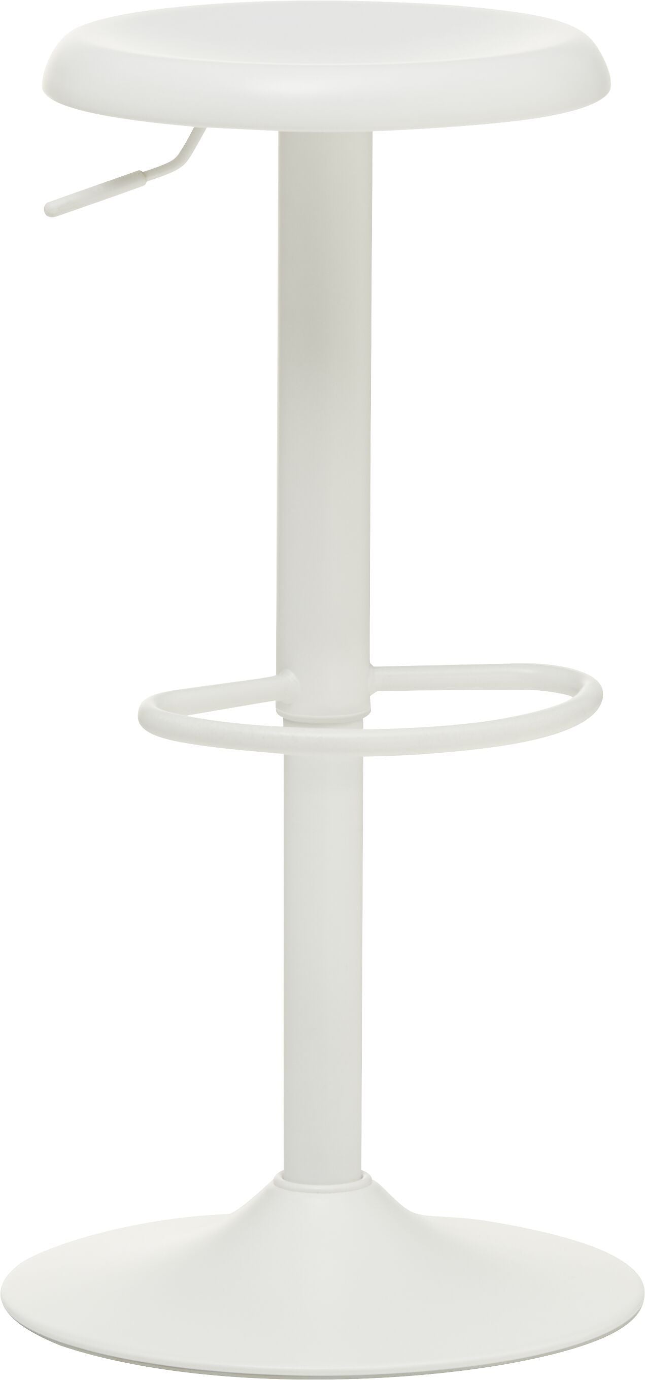 DONATO Barhocker - Weiss / B: 40.0 cm x T: 40.0 cm x H: 80.0 cm