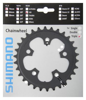 SHIMANO Plateau 30T 105 Fc-5703 - Argent