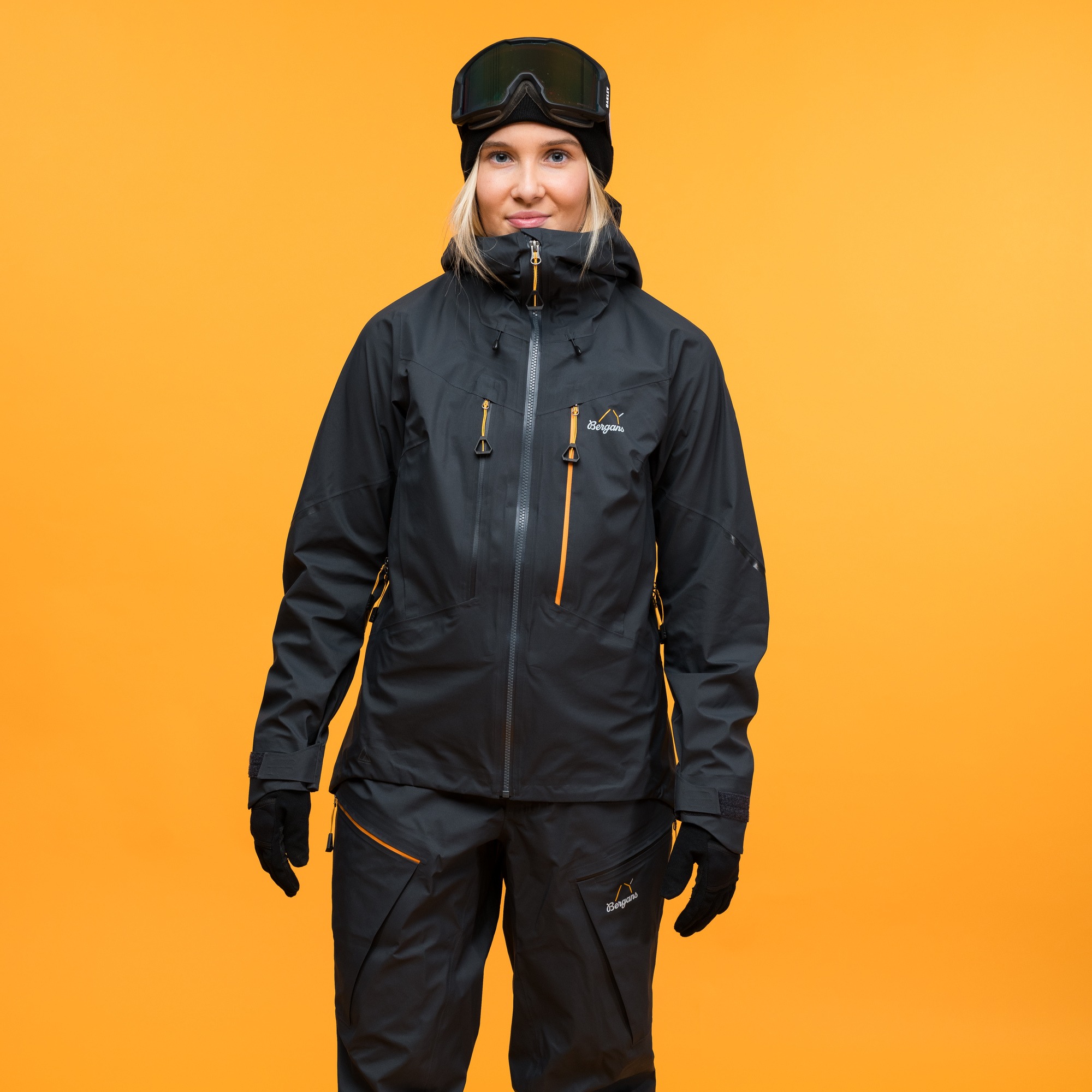 Y MountainLine Breathe 3L Shell Jacket Dame Dark Shadow Grey