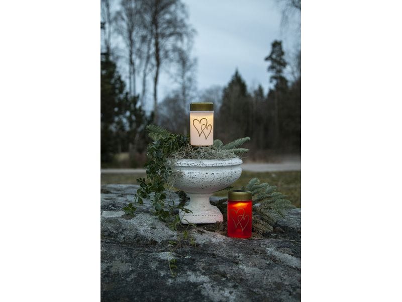 Star Trading Solar Kerze Hearty Warmweiss, 1 LED Solarlicht